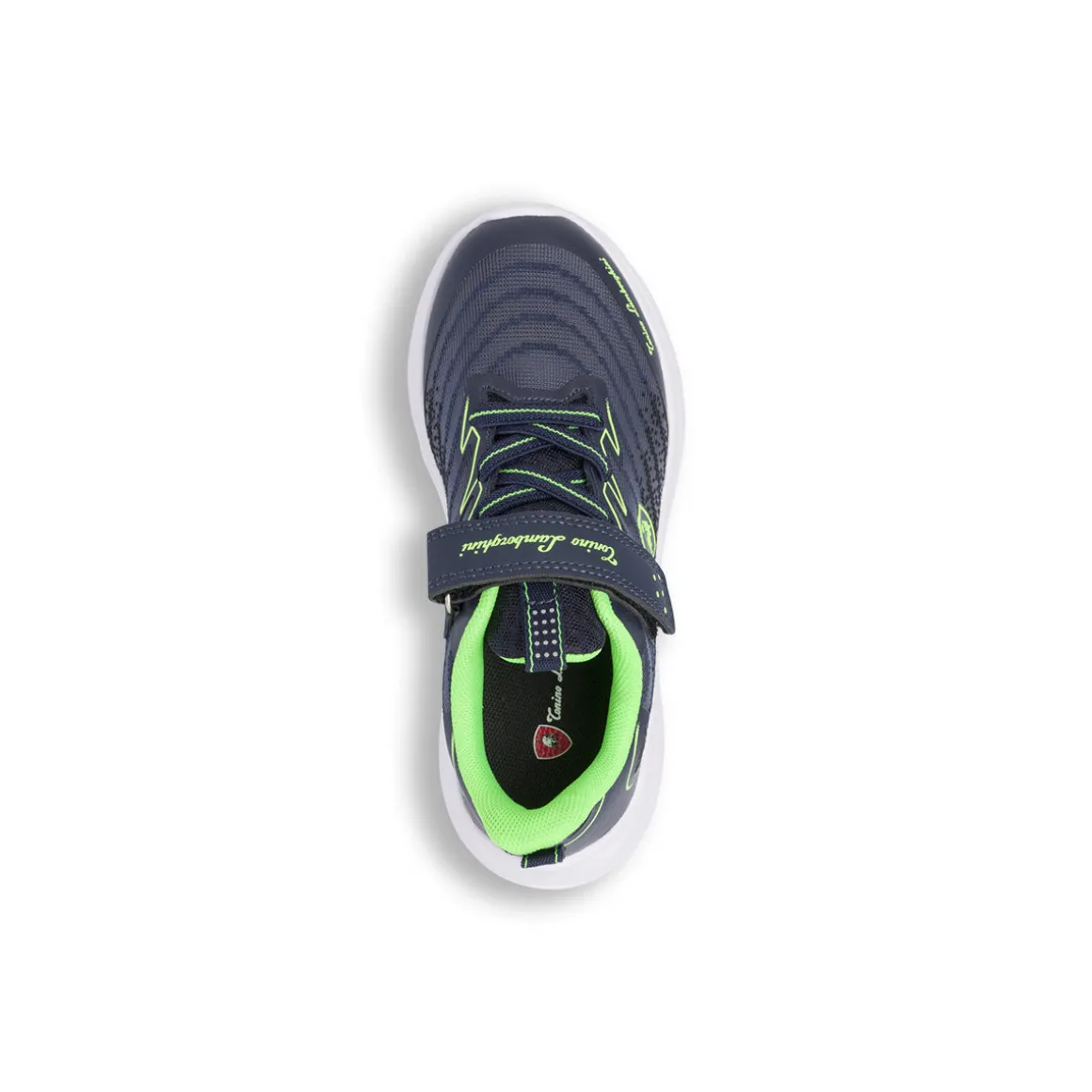 Sneakers blu e verde con strappo da Bambino Tonino Lamborghini