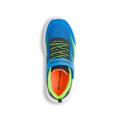 Sneakers blu e verdi da ragazzo Skechers Microspec Advance