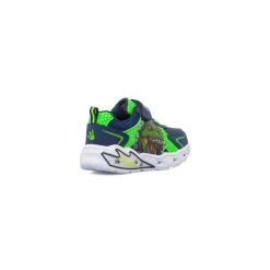 Sneakers blu e versi con Luci da Bambino Dinosauri