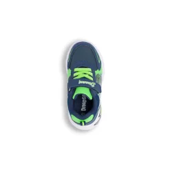Sneakers blu e versi con Luci da Bambino Dinosauri