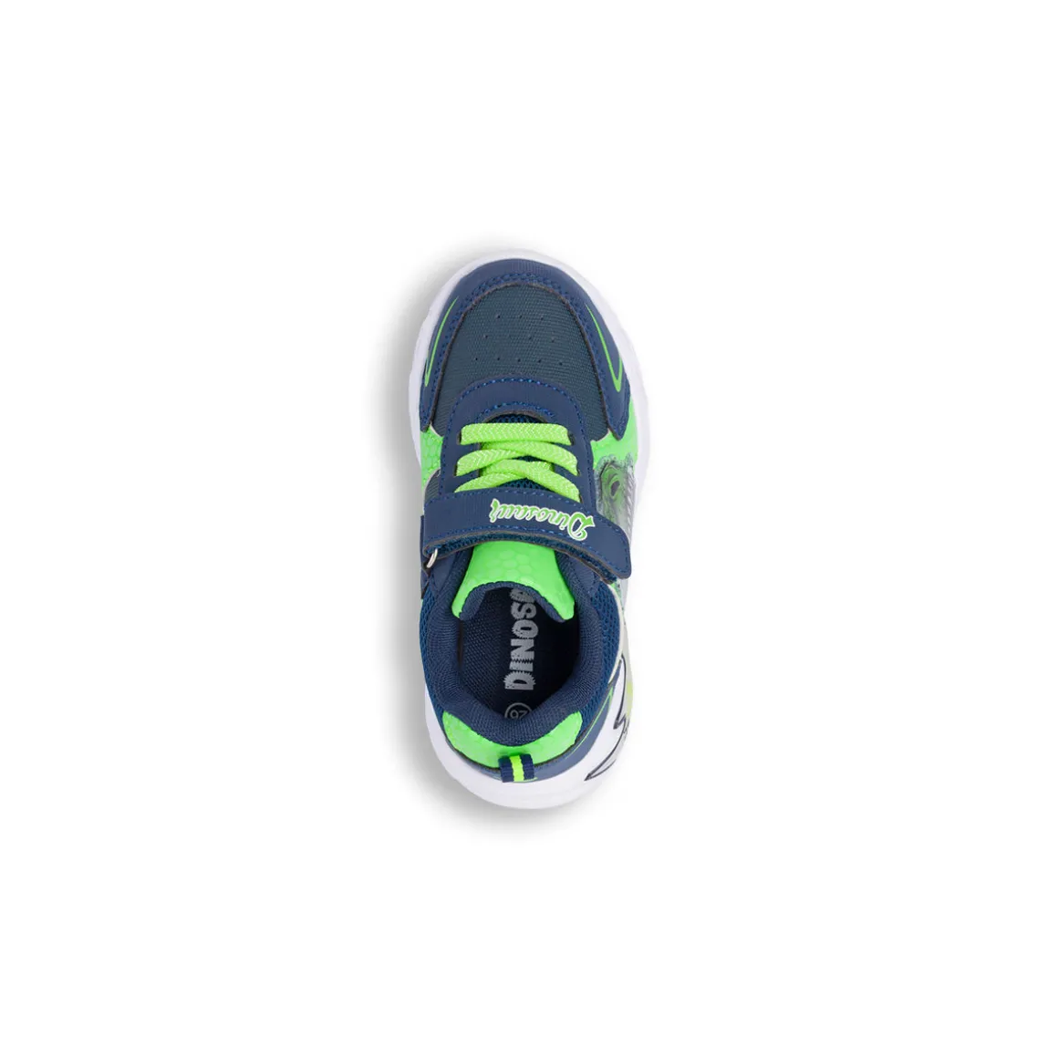 Sneakers blu e versi con Luci da Bambino Dinosauri