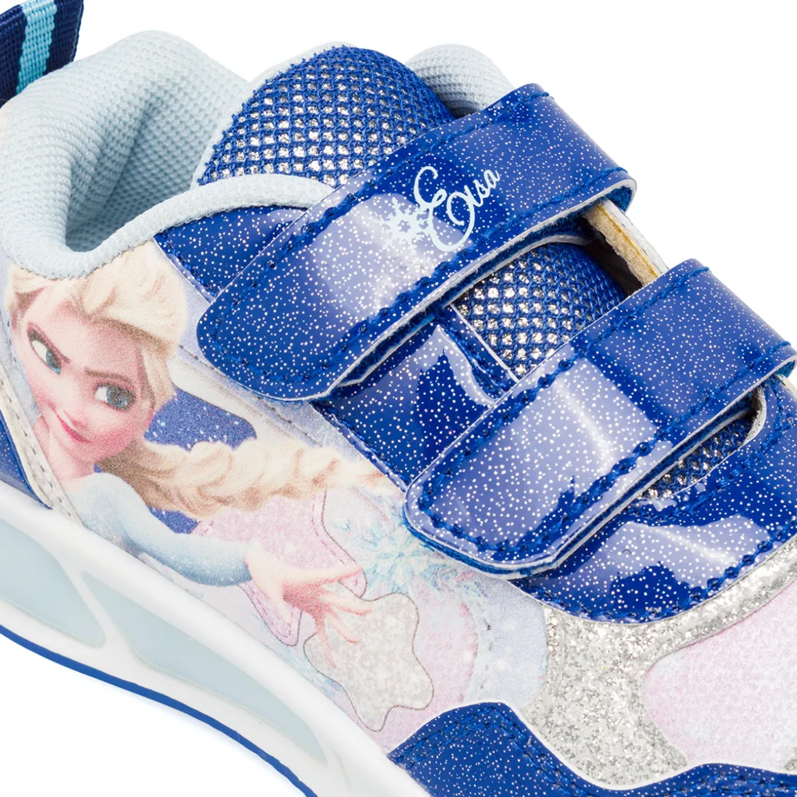 Sneakers blu Frozen da Bambina con luci e stampa Elsa
