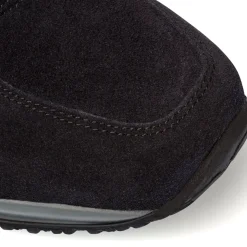 Sneakers blu in pelle scamosciata da uomo Primopiano