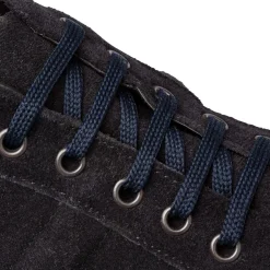 Sneakers blu in pelle scamosciata da uomo Primopiano