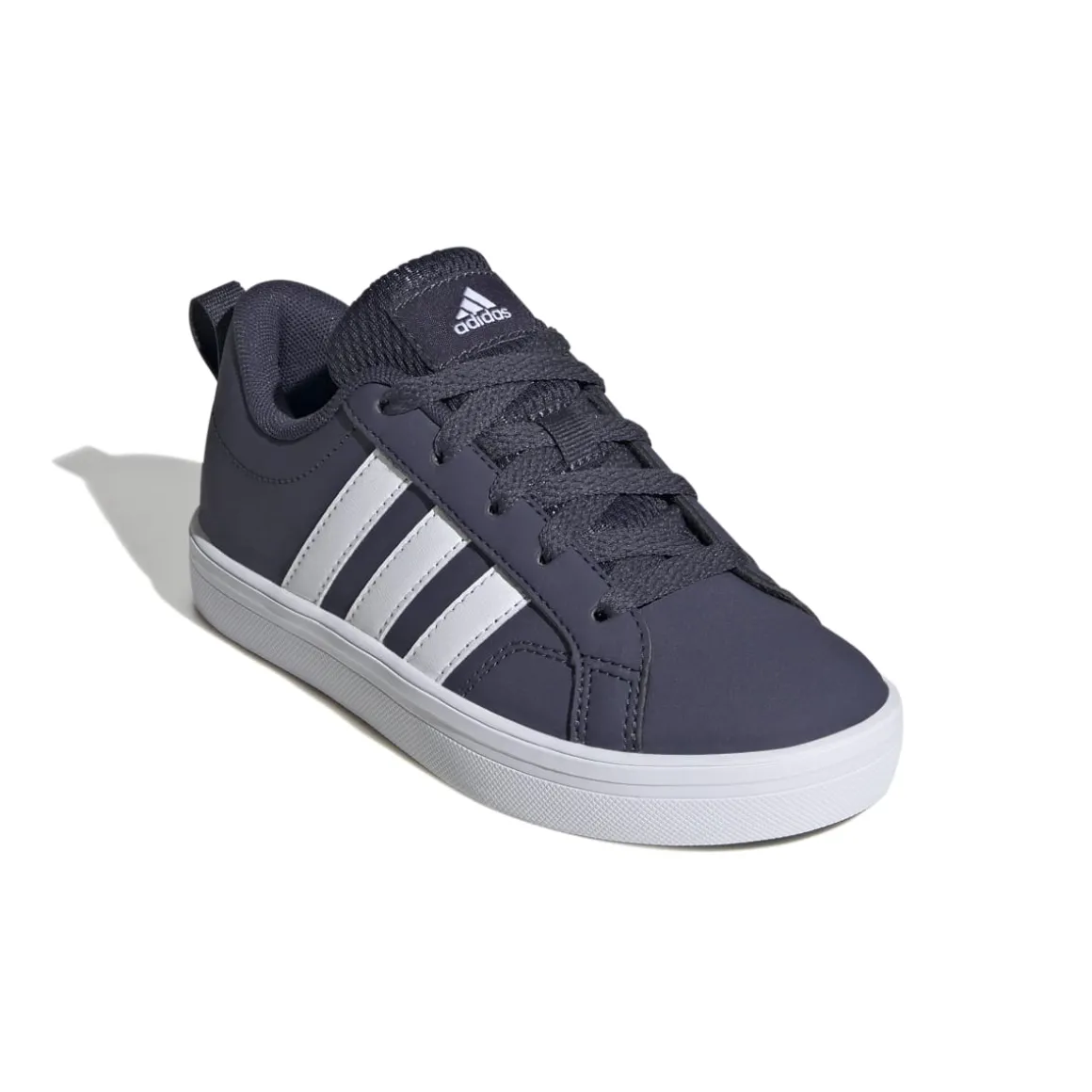 Sneakers blu navy da ragazzo con strisce bianche adidas VS Pace 2.0 K