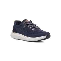 Sneakers blu navy da uomo in pelle Lumberjack Neil