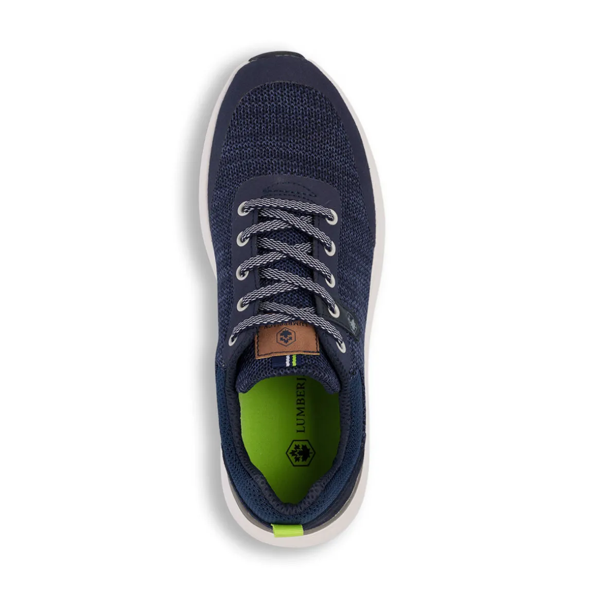 Sneakers blu navy da uomo in pelle Lumberjack Neil