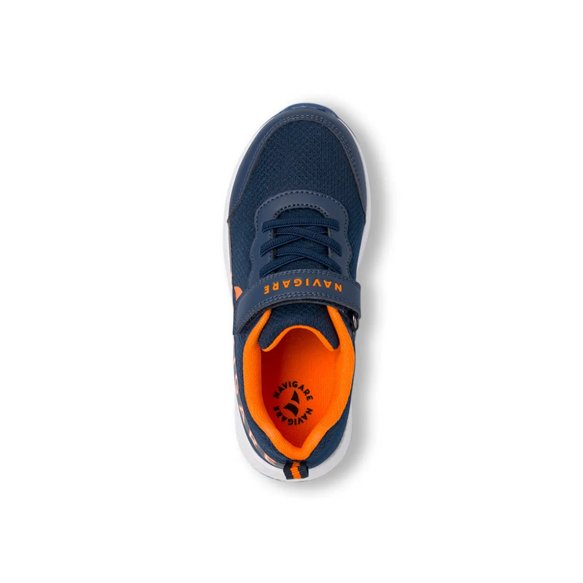 Sneakers blu navy e arancioni da Ragazzo Navigare