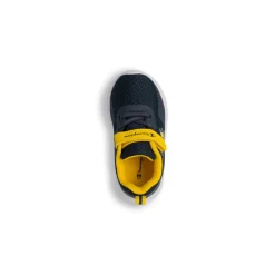 Sneakers blu primi passi bambino con dettagli gialli Champion Softy Evolve