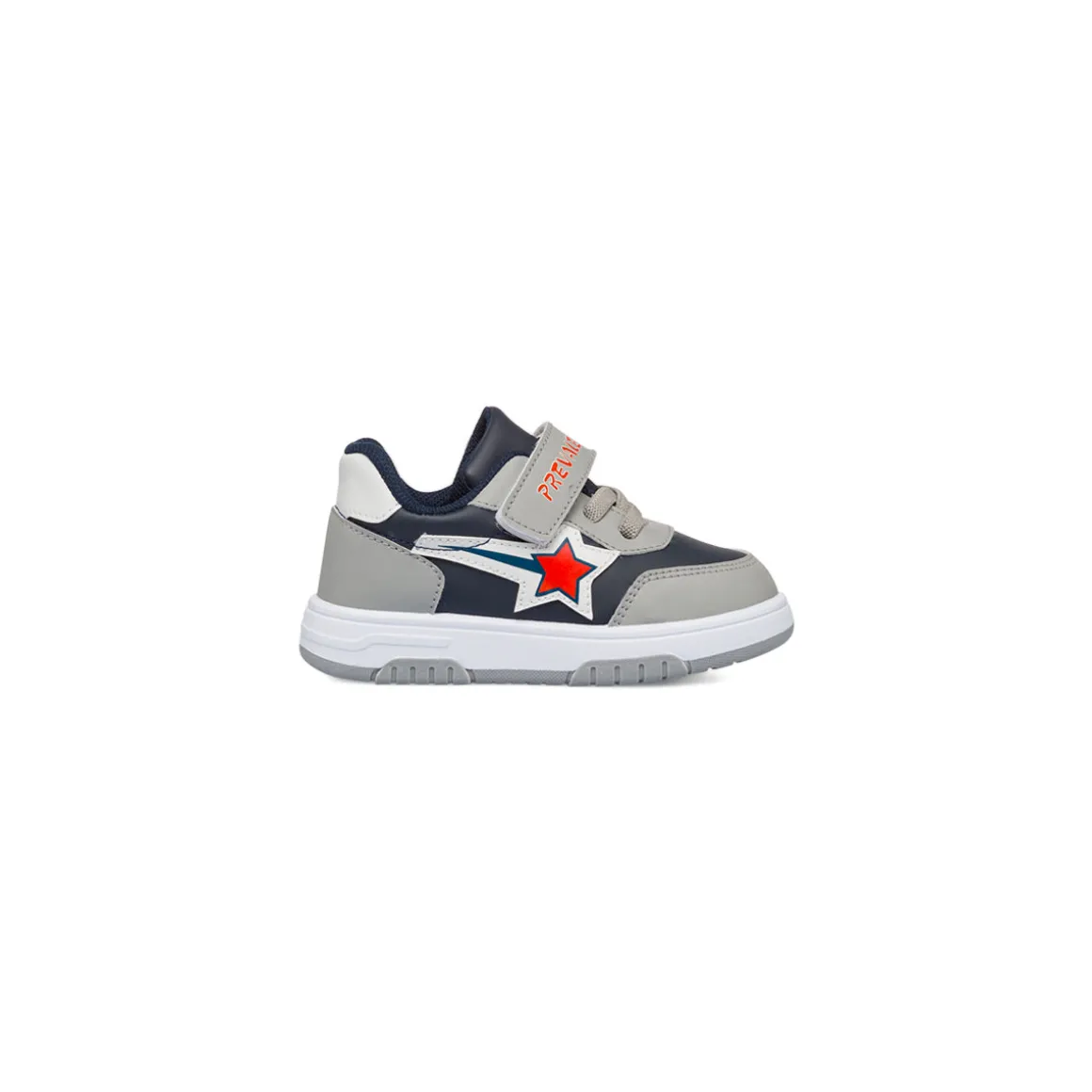 Sneakers blu primi passi con dettagli grigi Birilli&Monelli