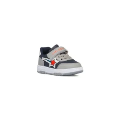 Sneakers blu primi passi con dettagli grigi Birilli&Monelli