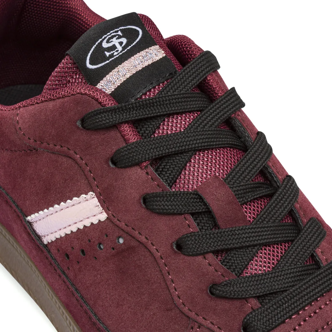 Sneakers Bordeaux da Donna in suede Swish Jeans