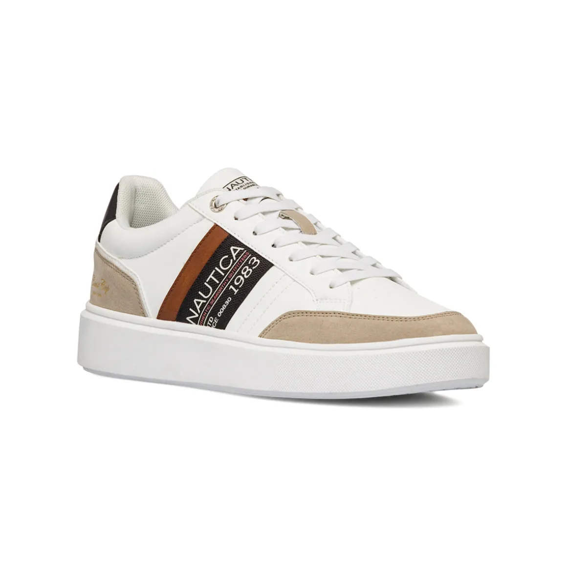 Sneakers casual bianche da uomo Nautica Jeans