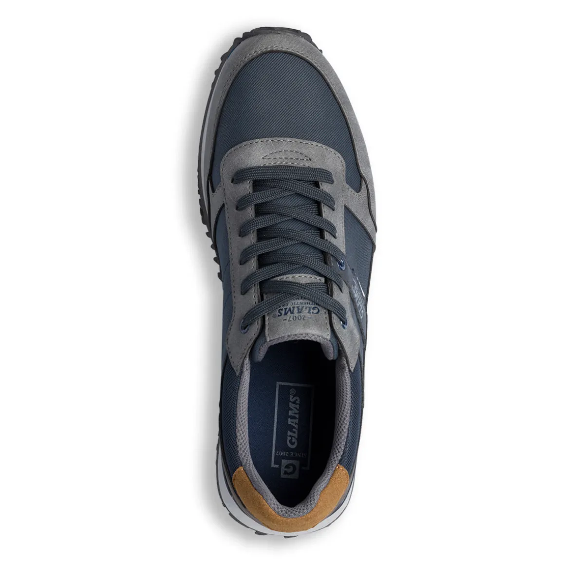 Sneakers casual blu e grigie da uomo Glams