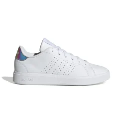 Sneakers casual da donna bianche con logo adidas Advantage base 2.0