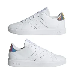 Sneakers casual da donna bianche con logo adidas Advantage base 2.0