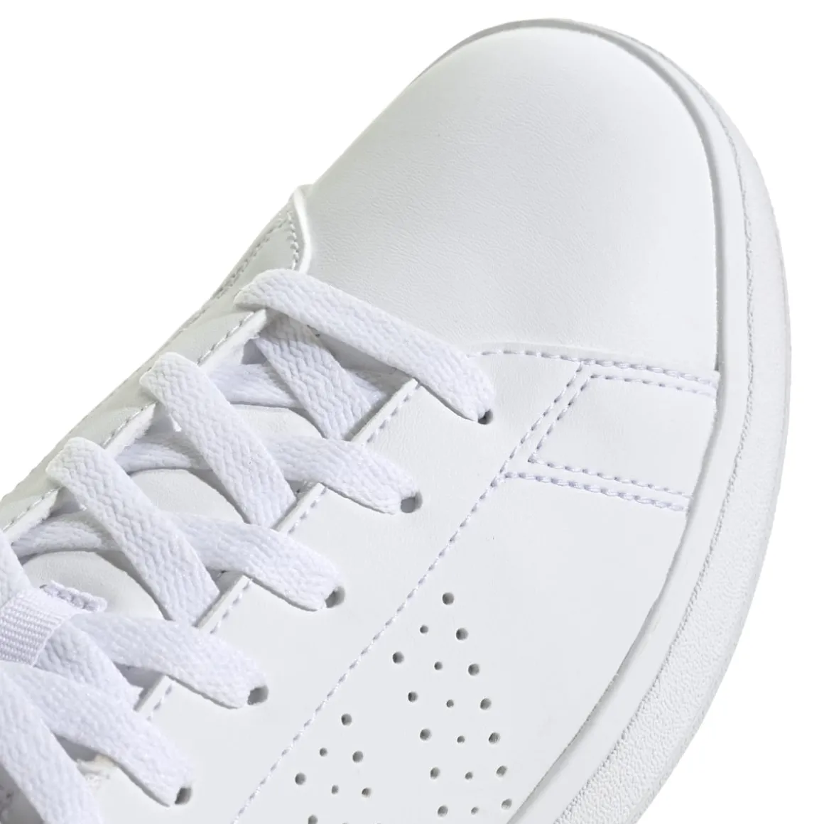 Sneakers casual da donna bianche con logo adidas Advantage base 2.0