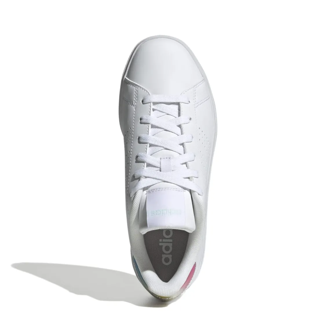 Sneakers casual da donna bianche con logo adidas Advantage base 2.0