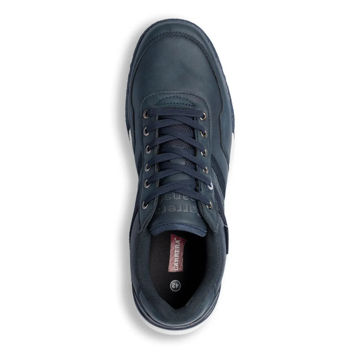 Sneakers casual da uomo blu con logo Carrera Jeans