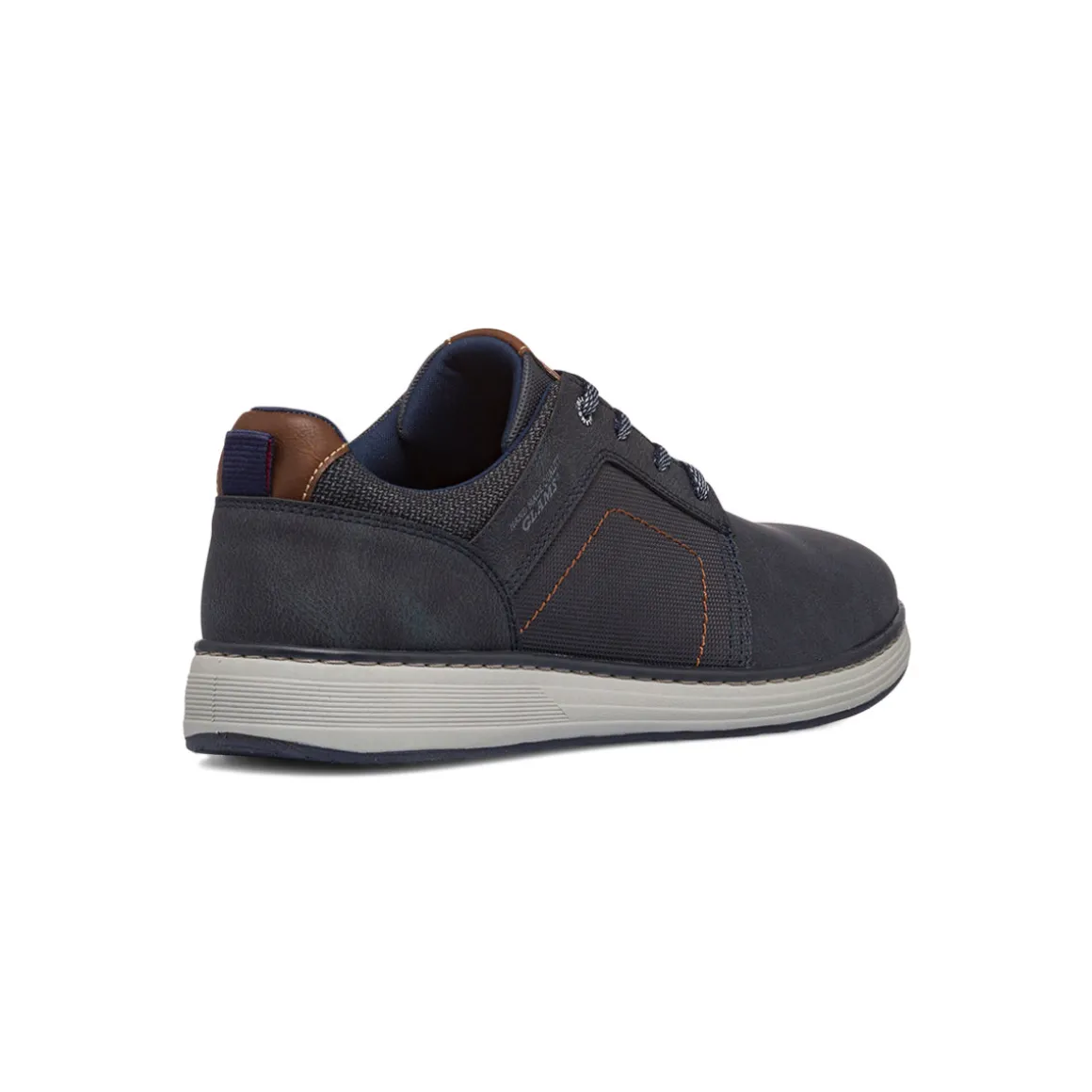 Sneakers casual da uomo blu con logo Glams