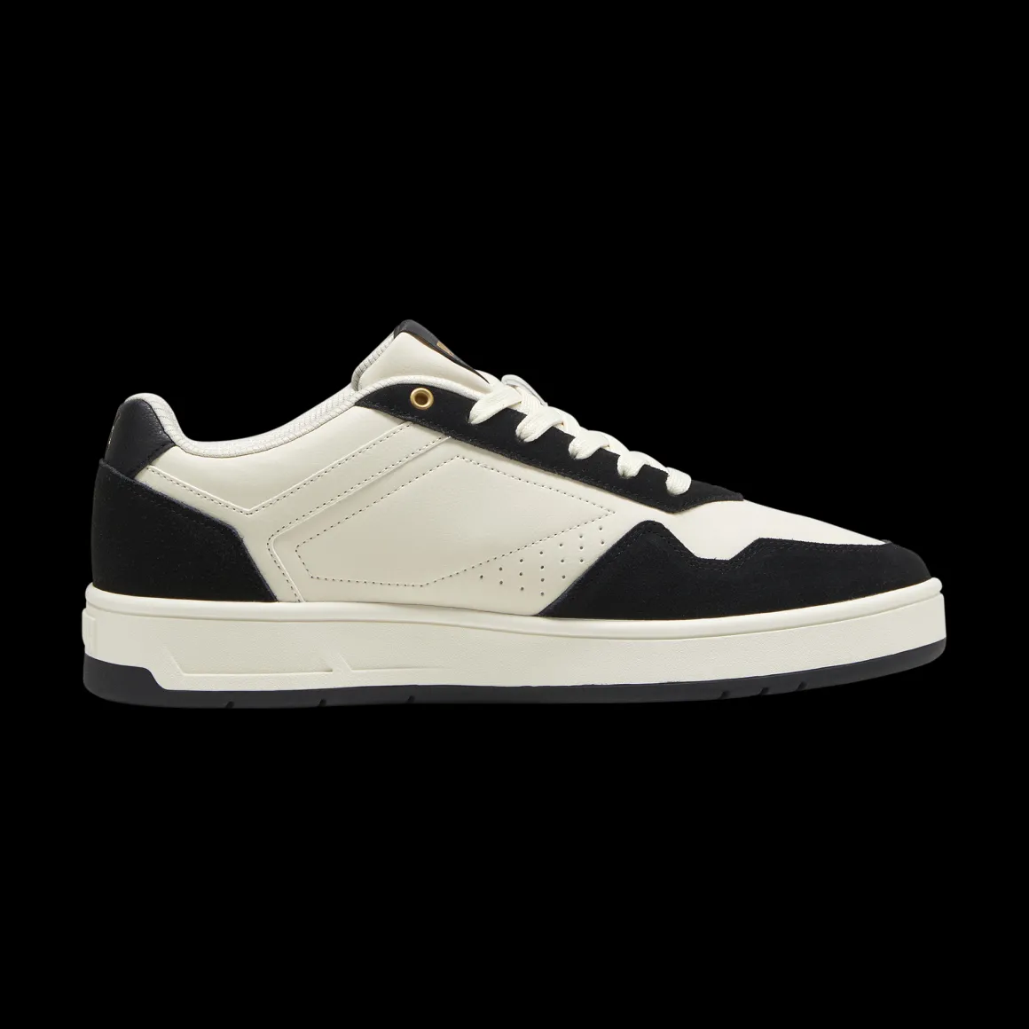 Sneakers casual da uomo bianche e nere con logo Puma Court Classic