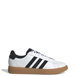 Sneakers casual da uomo bianche e nere con logo adidas Grand Court 2.0
