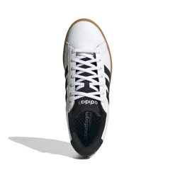 Sneakers casual da uomo bianche e nere con logo adidas Grand Court 2.0