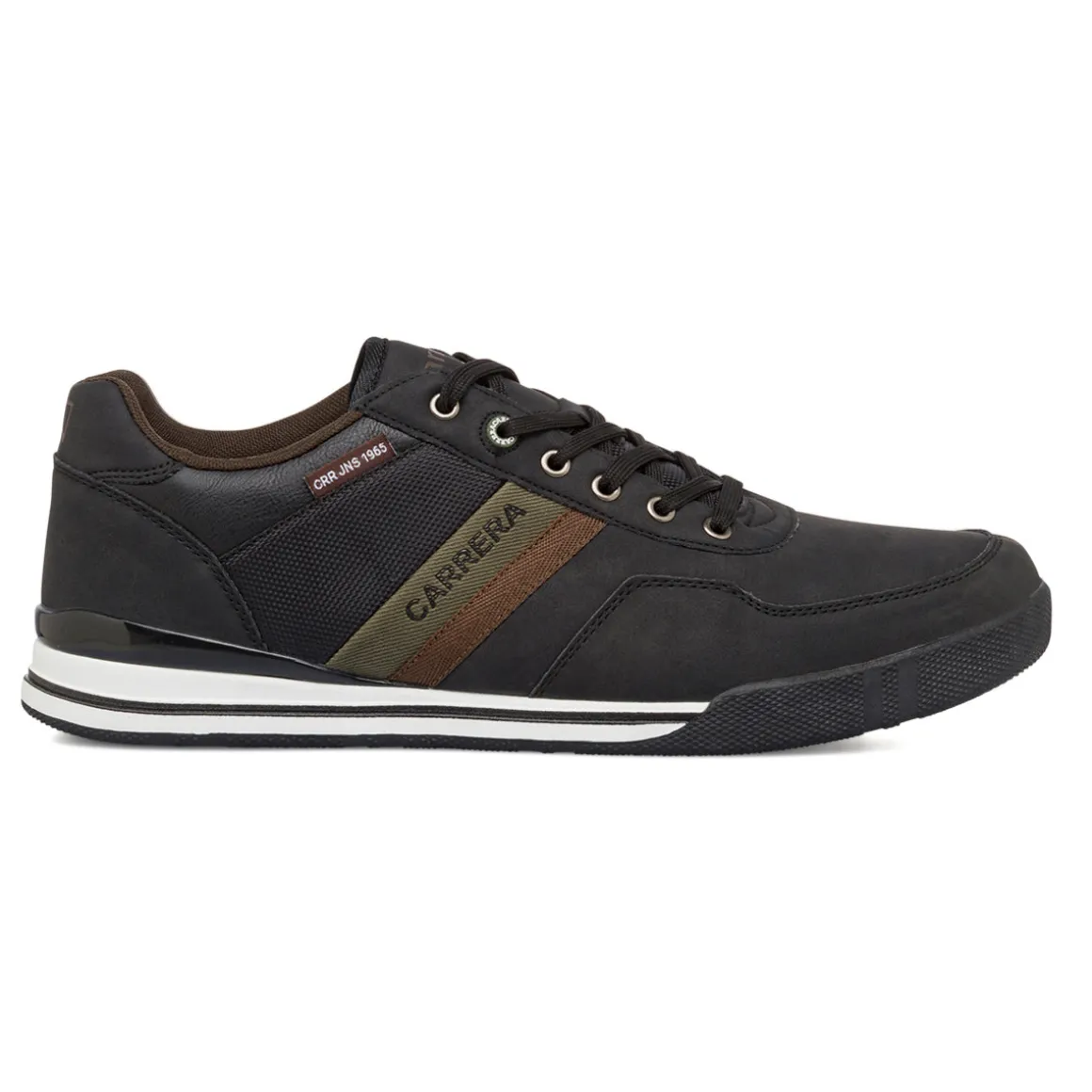 Sneakers casual da uomo nere con logo Carrera Jeans