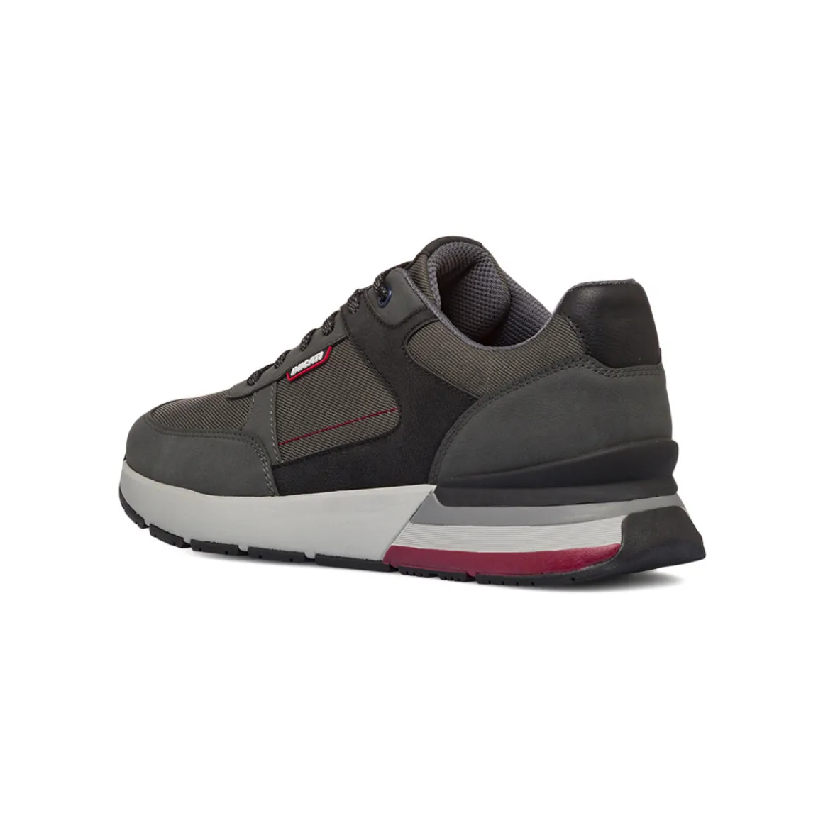 Sneakers casual grigie da uomo con logo Ducati