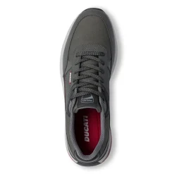 Sneakers casual grigie da uomo con logo Ducati