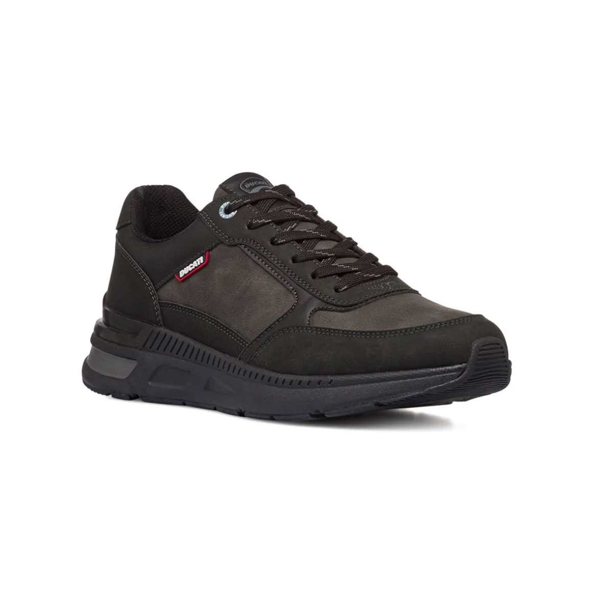 Sneakers casual nere da uomo con logo Ducati