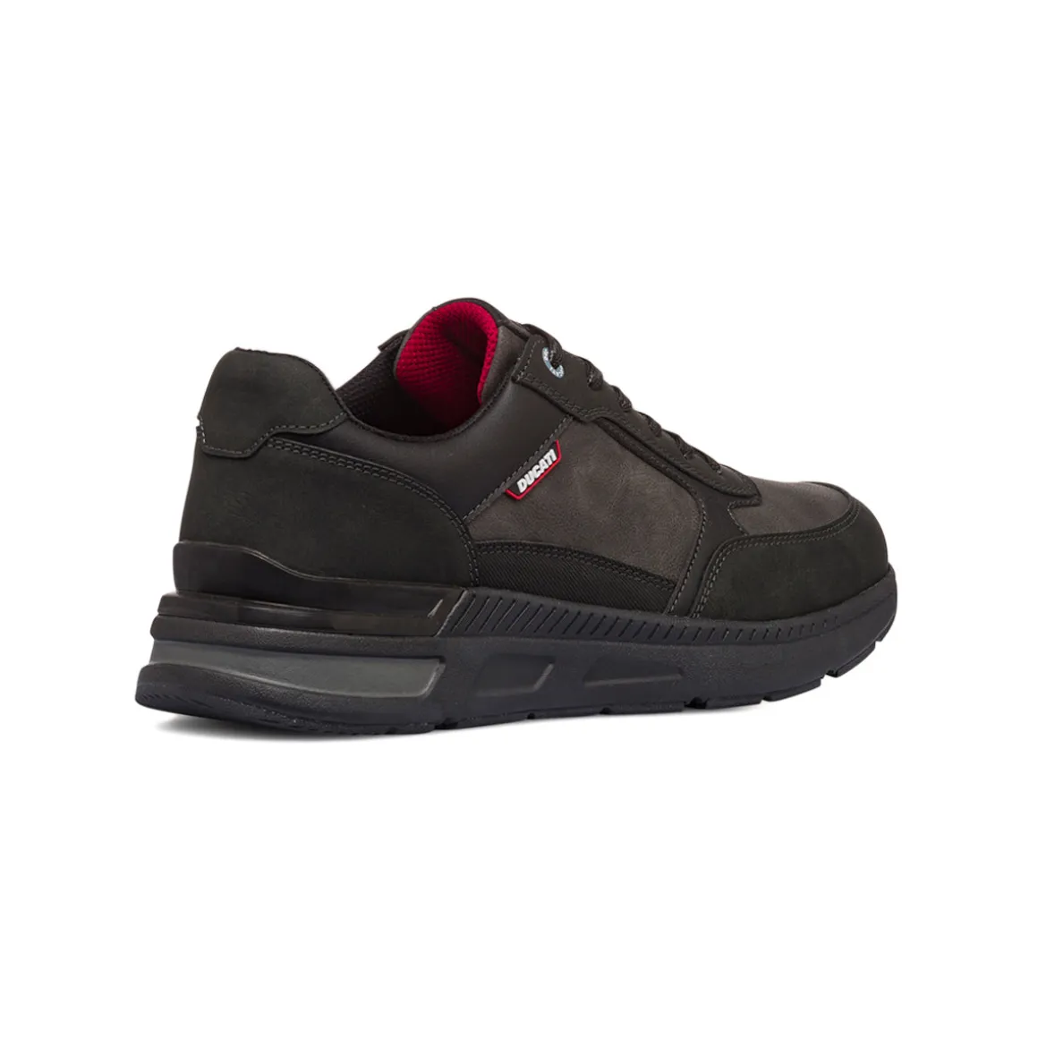 Sneakers casual nere da uomo con logo Ducati