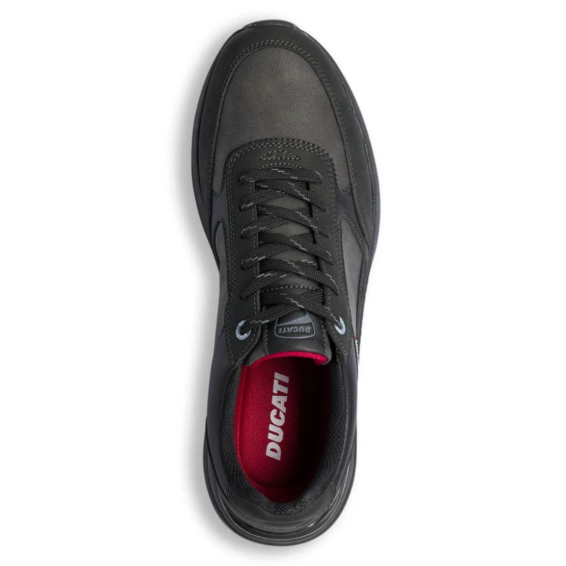Sneakers casual nere da uomo con logo Ducati