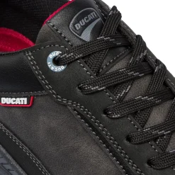 Sneakers casual nere da uomo con logo Ducati