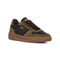 Sneakers casual nere e verde militare da uomo Americanino