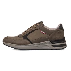 Sneakers casual taupe da uomo con logo Ducati