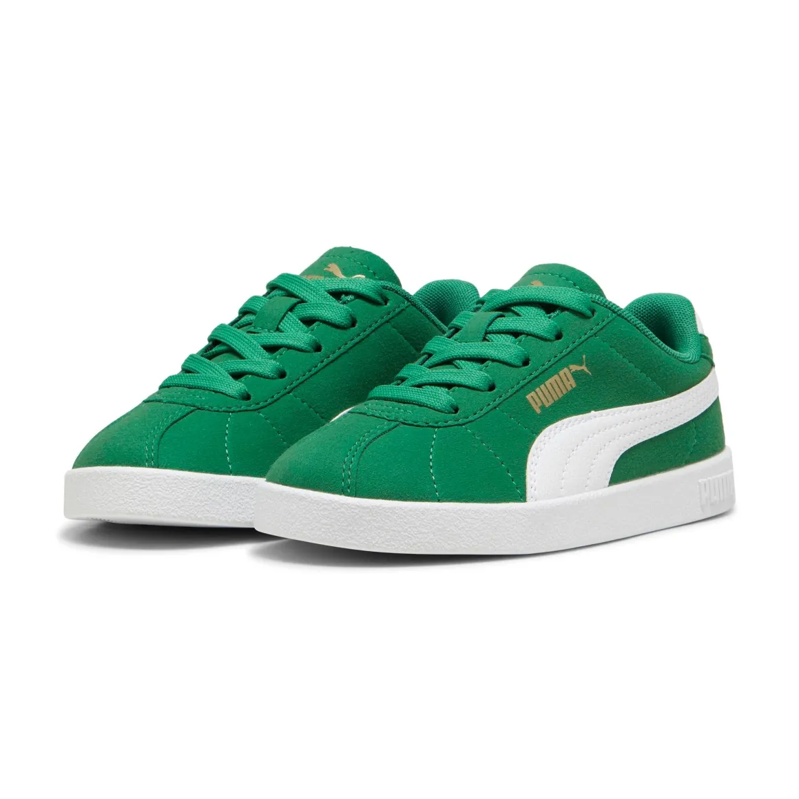Sneakers casual verdi da bambino effetto scamosciato Puma Club II