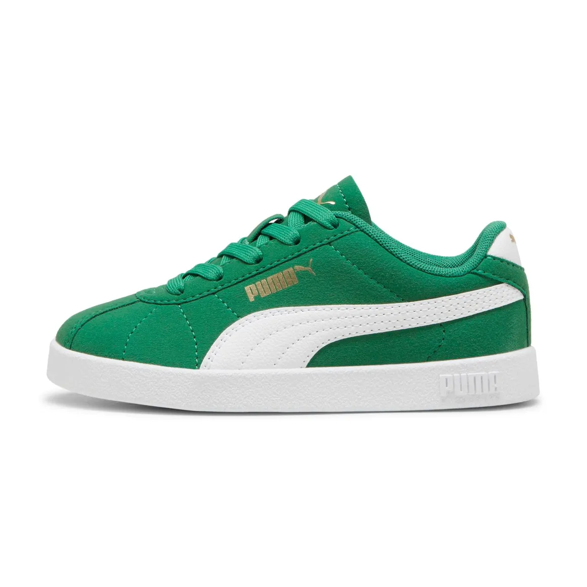 Sneakers casual verdi da bambino effetto scamosciato Puma Club II