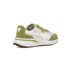 Sneakers casula da Donna verdi e bianche con logo Puma