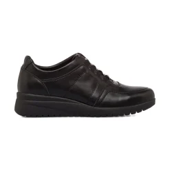 Sneakers comfort nere da Donna con lacci P Soft