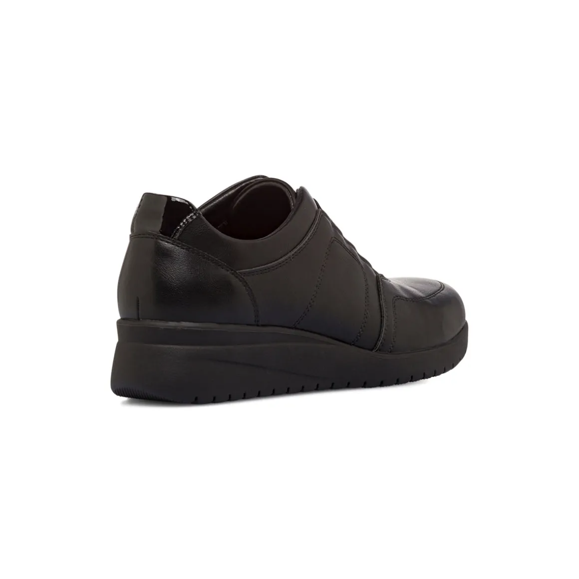 Sneakers comfort nere da Donna con lacci P Soft