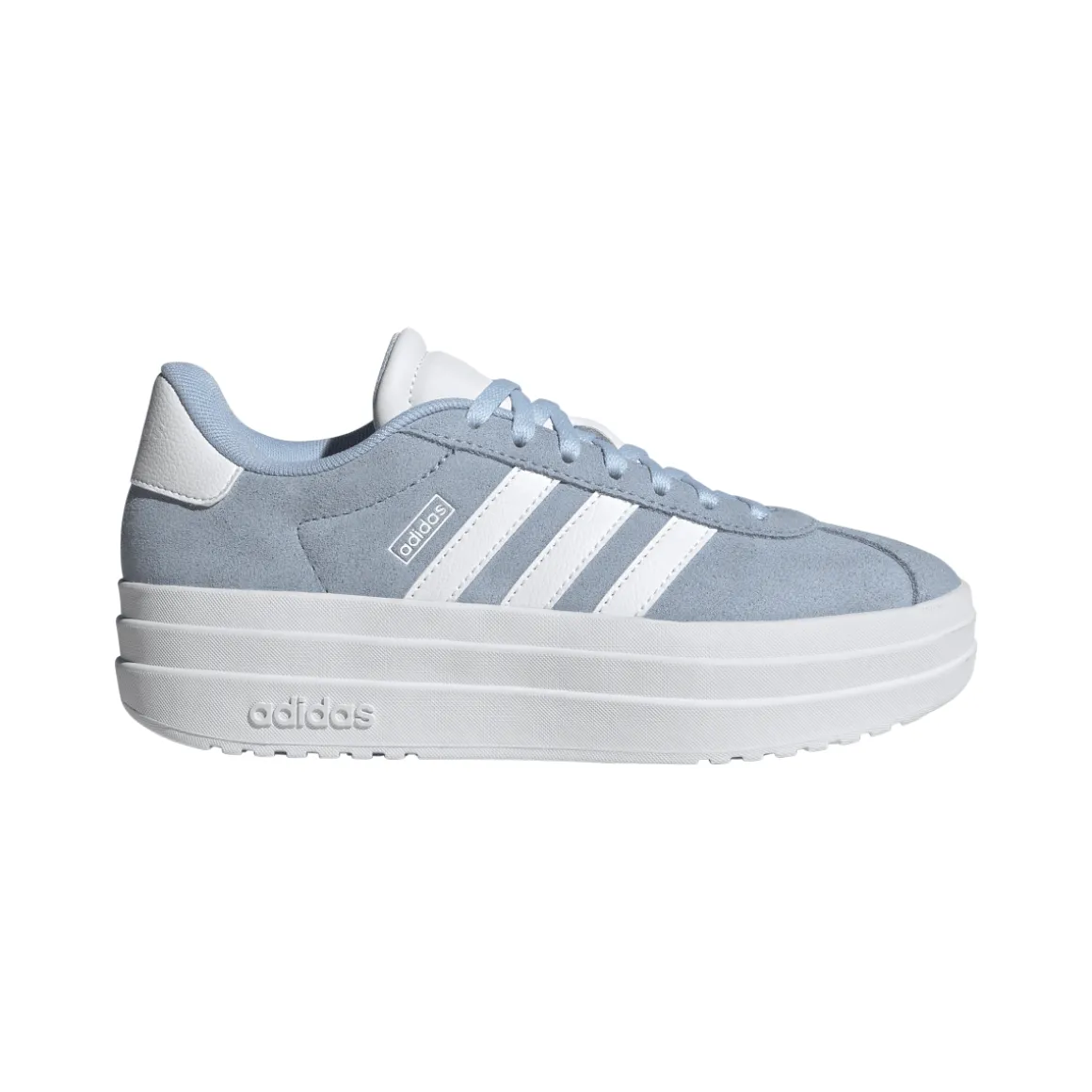Sneakers con suola platform azzurre da Ragazza VL COURT BOLD adidas