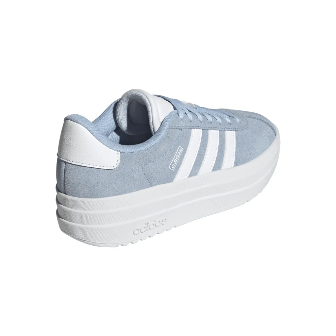 Sneakers con suola platform azzurre da Ragazza VL COURT BOLD adidas