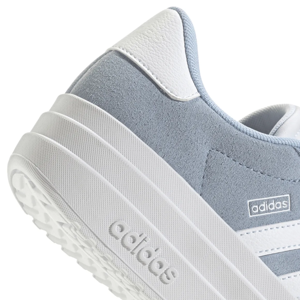 Sneakers con suola platform azzurre da Ragazza VL COURT BOLD adidas