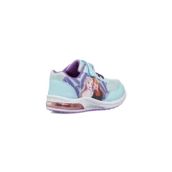 Sneakers da Bambina Azzurre con stampa e Luci nella Suola Frozen