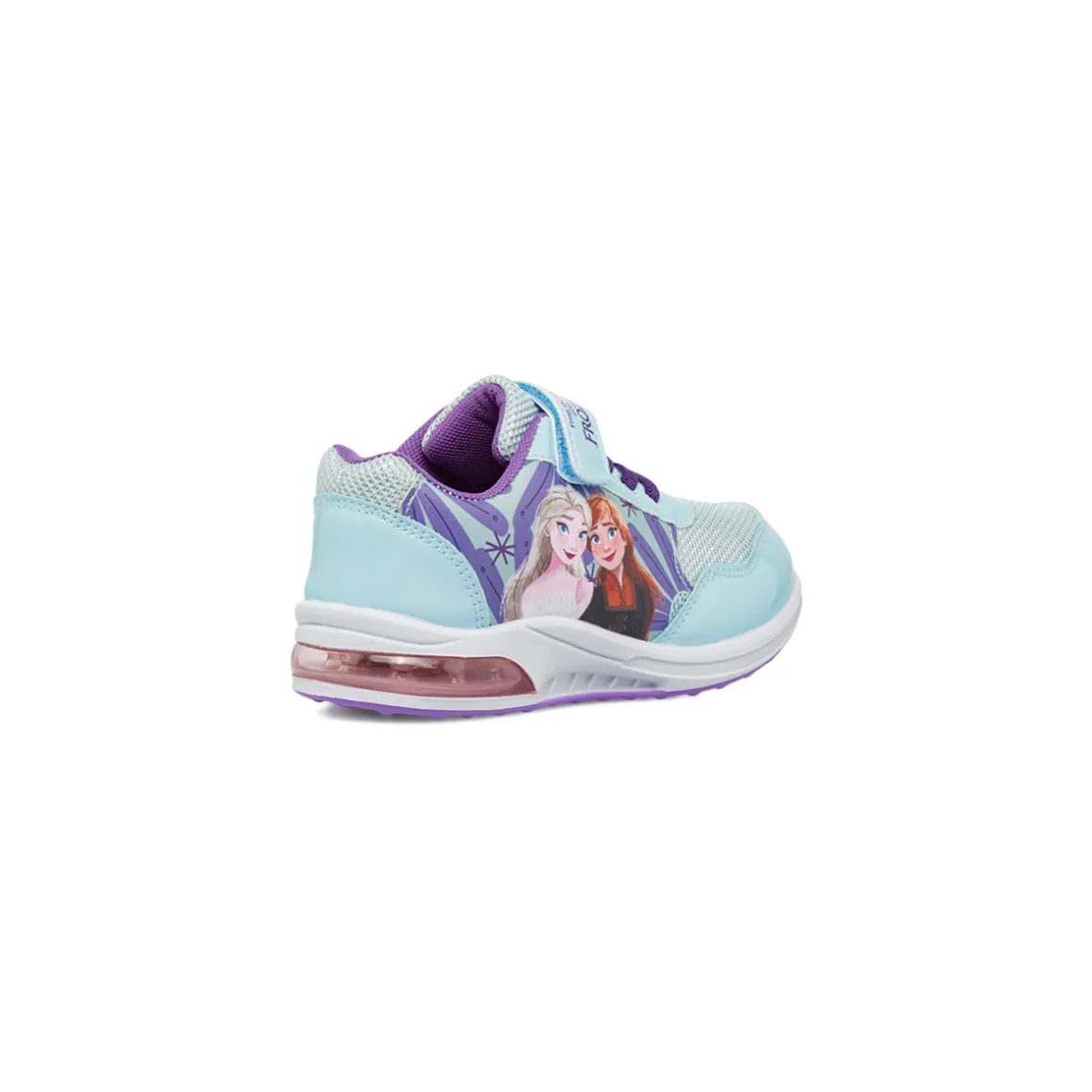 Sneakers da Bambina Azzurre con stampa e Luci nella Suola Frozen