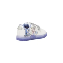 Sneakers da Bambina Bianche con Strappo e Glitter Frozen
