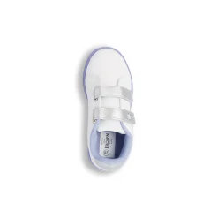 Sneakers da Bambina Bianche con Strappo e Glitter Frozen