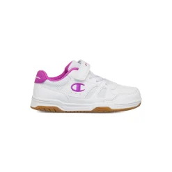 Sneakers da bambina bianche con dettagli viola Champion PS Low