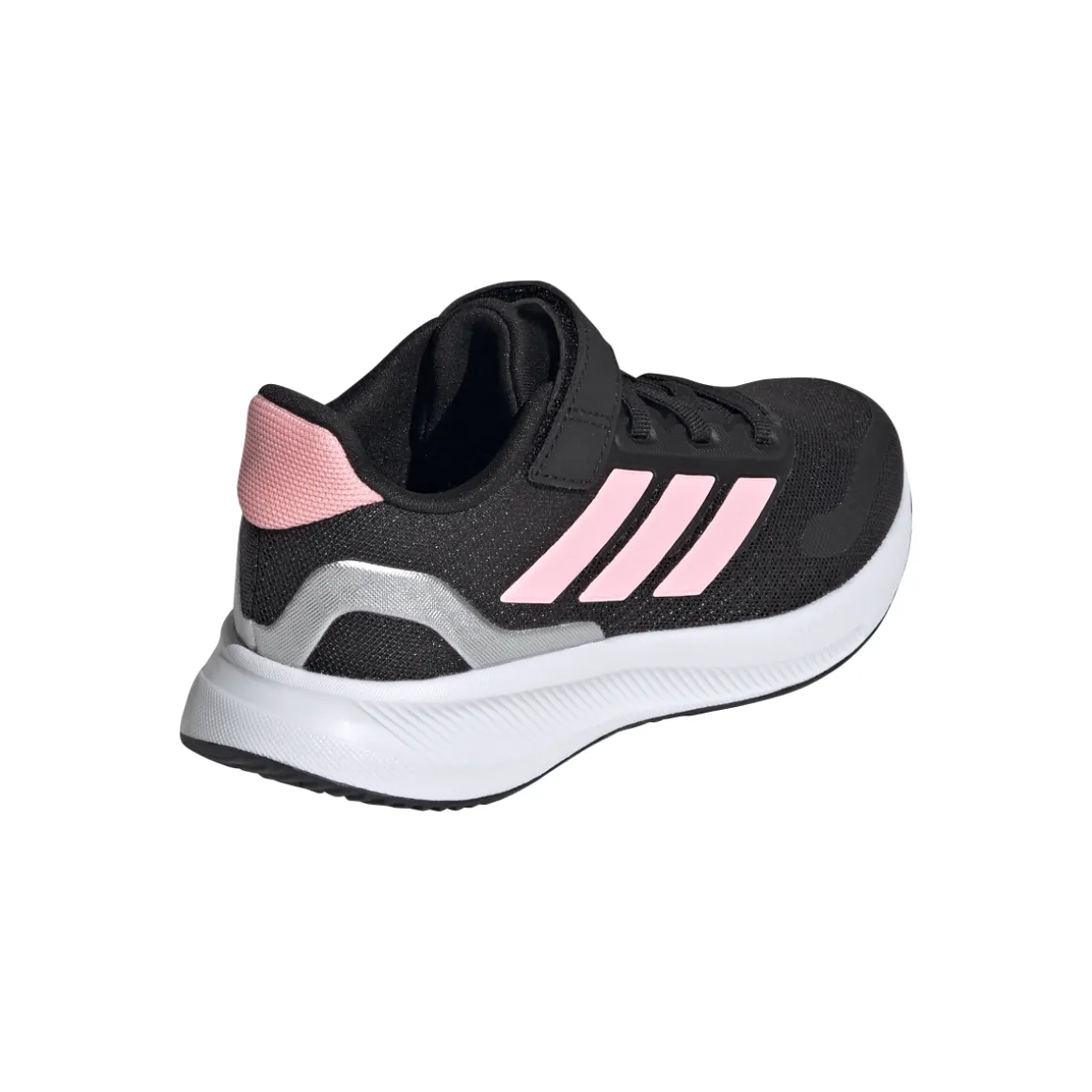 Sneakers da bambina nere con strappo in velcro adidas Runfalcon 5
